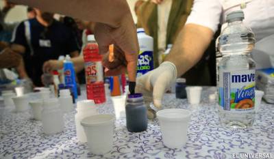 La tinta "mágica" en pleno proceso de auditoría...