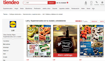 Así de fácil es buscar folletos en tiendeo.